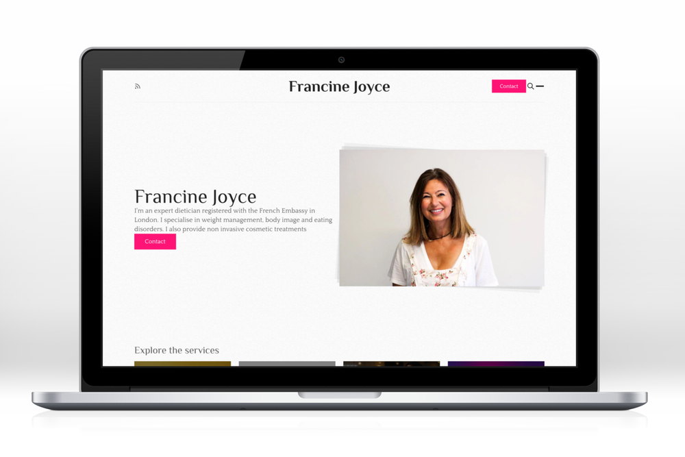 Website Redesign for Francine Joyce